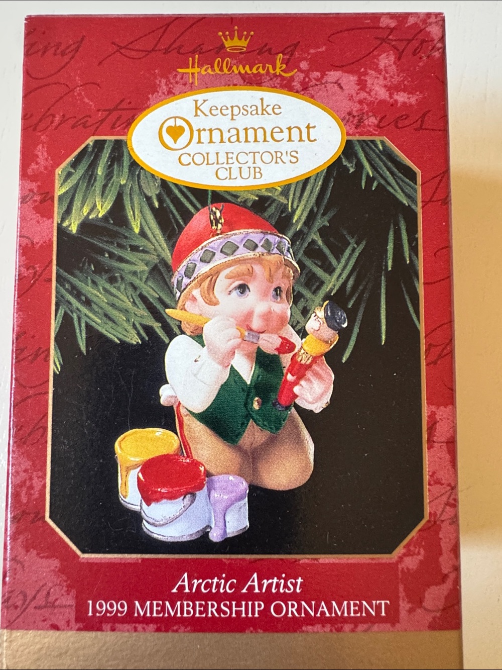 Hallmark Keepsake Ornament Arctic Artist -Santa’s Workshop Elf